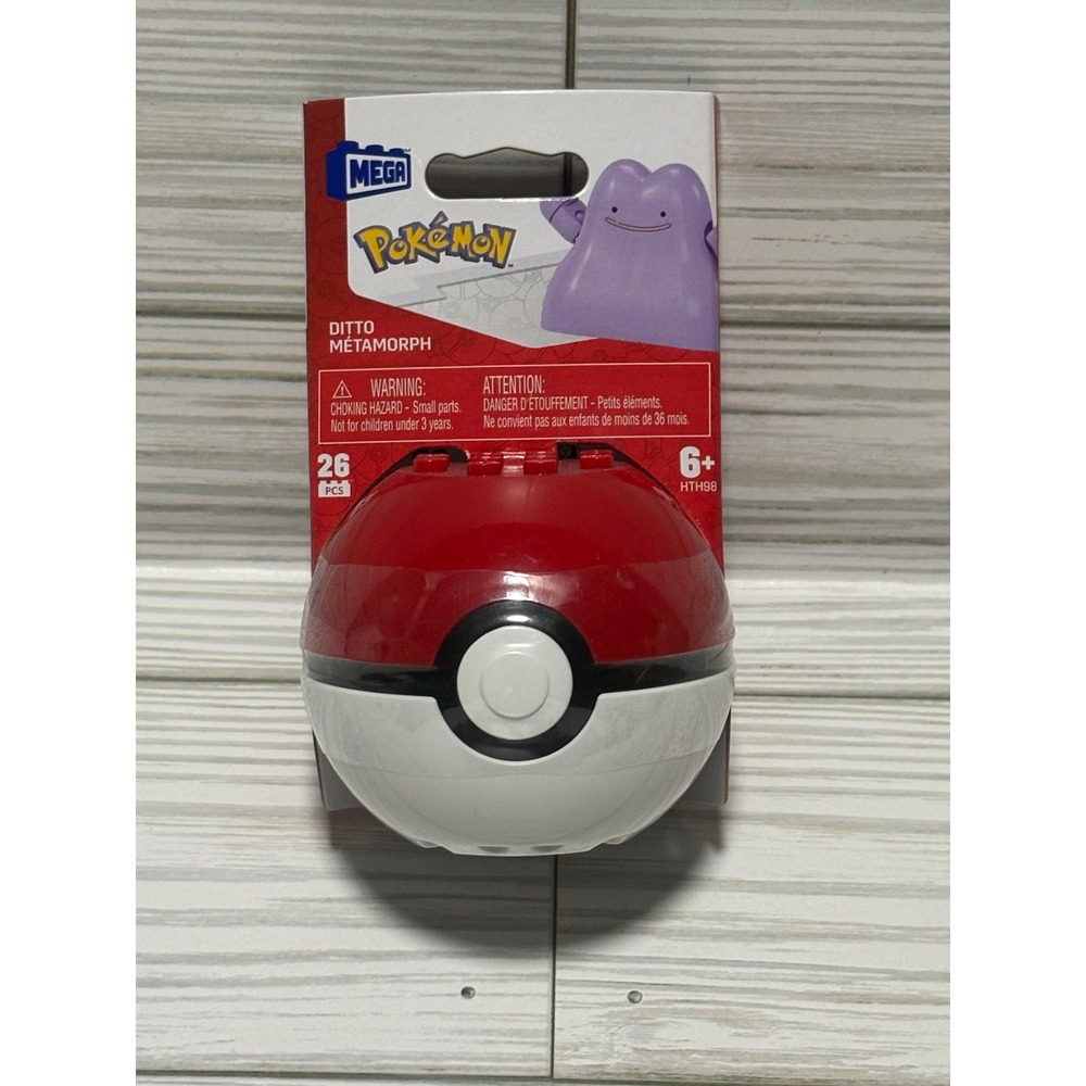 Mega‎ Pokemon Ditto Building Set Poke Ball 26 Pieces HTH98 New